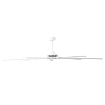 Ceiling Fan Modern 84" Industrial 7-Blade White Metal