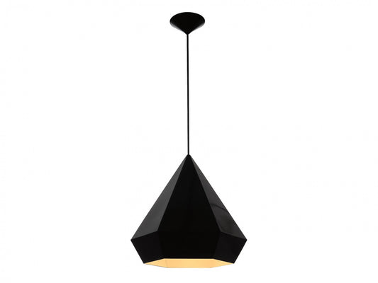 Doheny Ave 1-Light Geometric Black Pendant Light