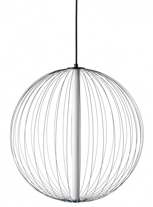 Delano 24" 1-Light Black Wire Round Pendant Light