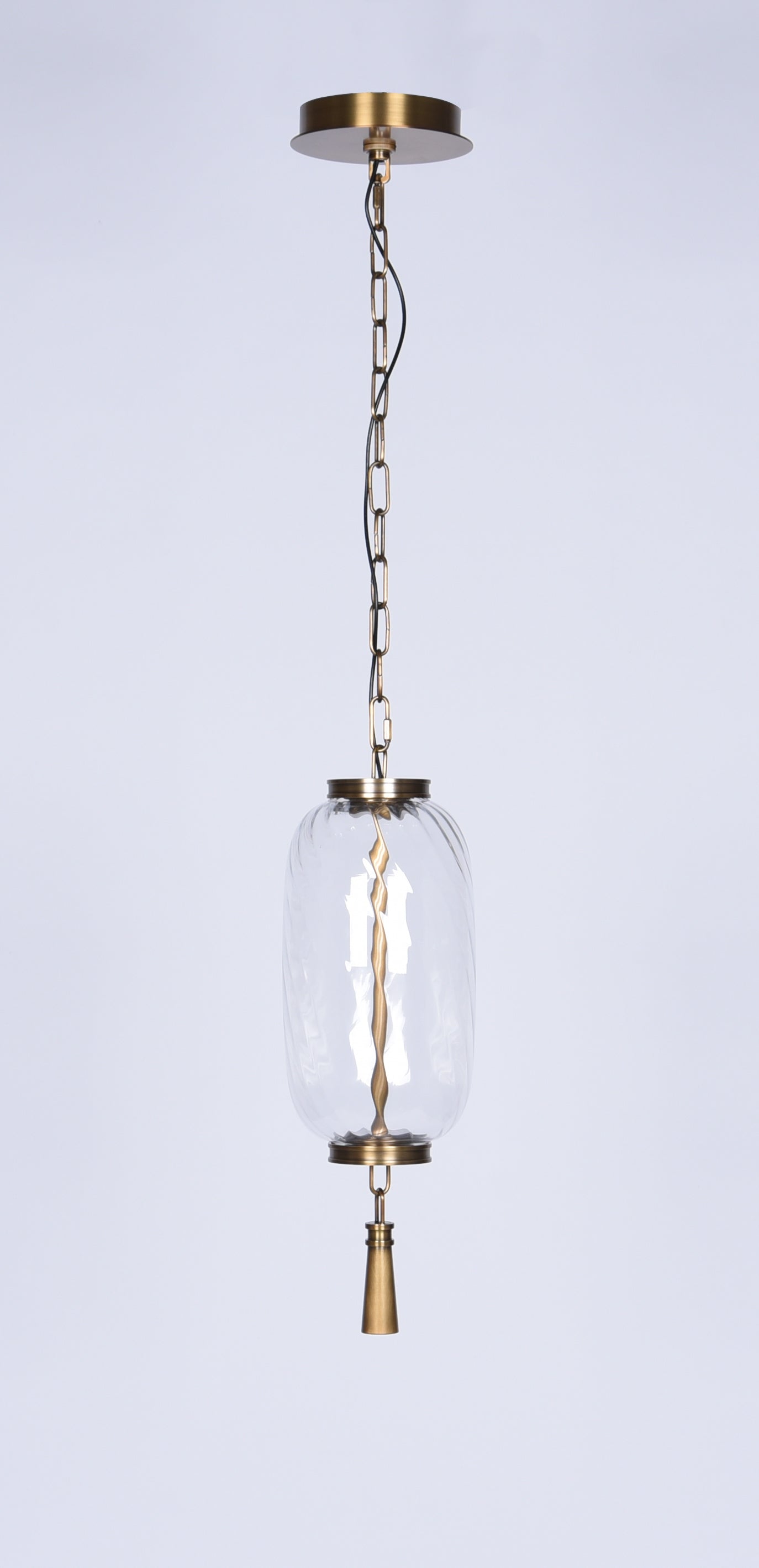Modern Brass LED Pendant Light – Handcrafted Minimalist Hanging Light, Dimmable