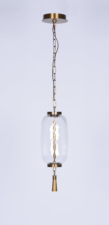 Modern Brass LED Pendant Light – Handcrafted Minimalist Hanging Light, Dimmable