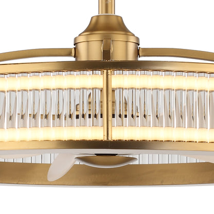 29" Perimost Gold 6-speed LED Ceiling Fan