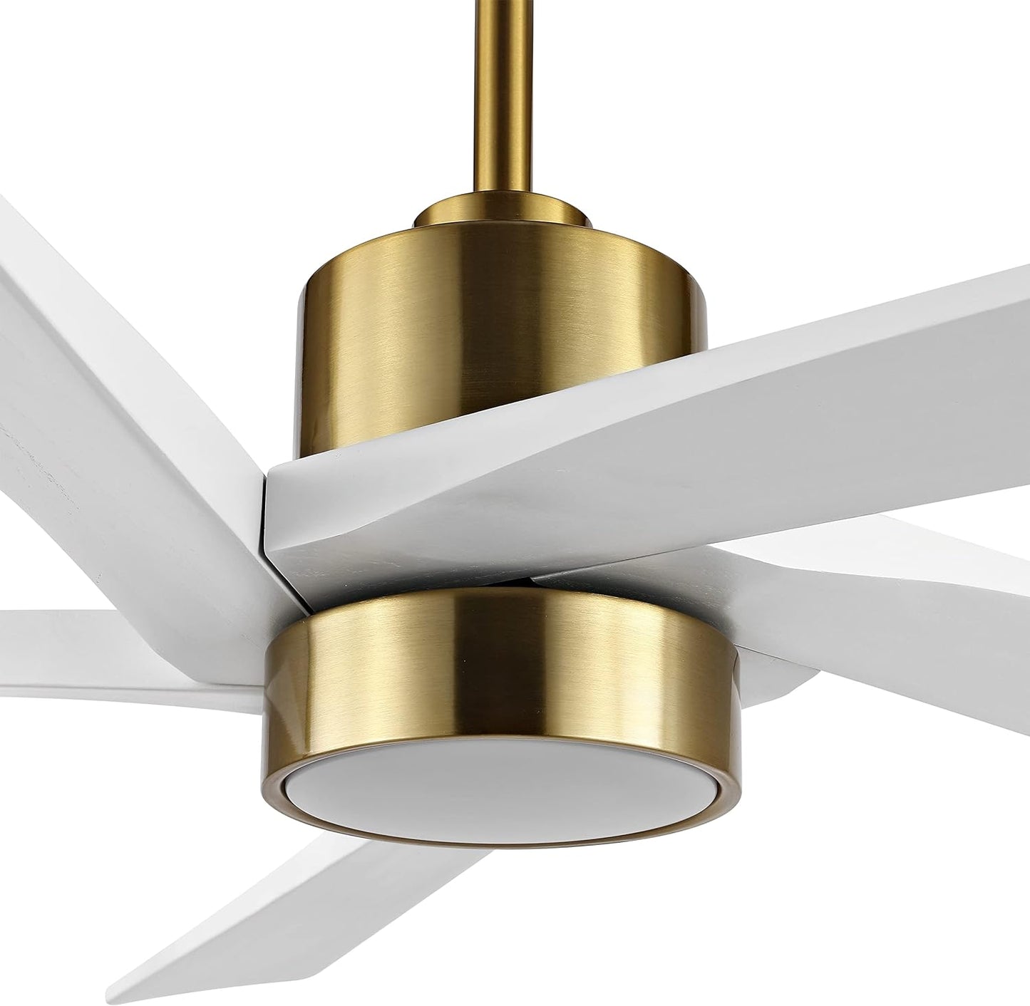 AeroBlade 54" 5-Blade 6-Speed White & Gold Ceiling Fan with Light