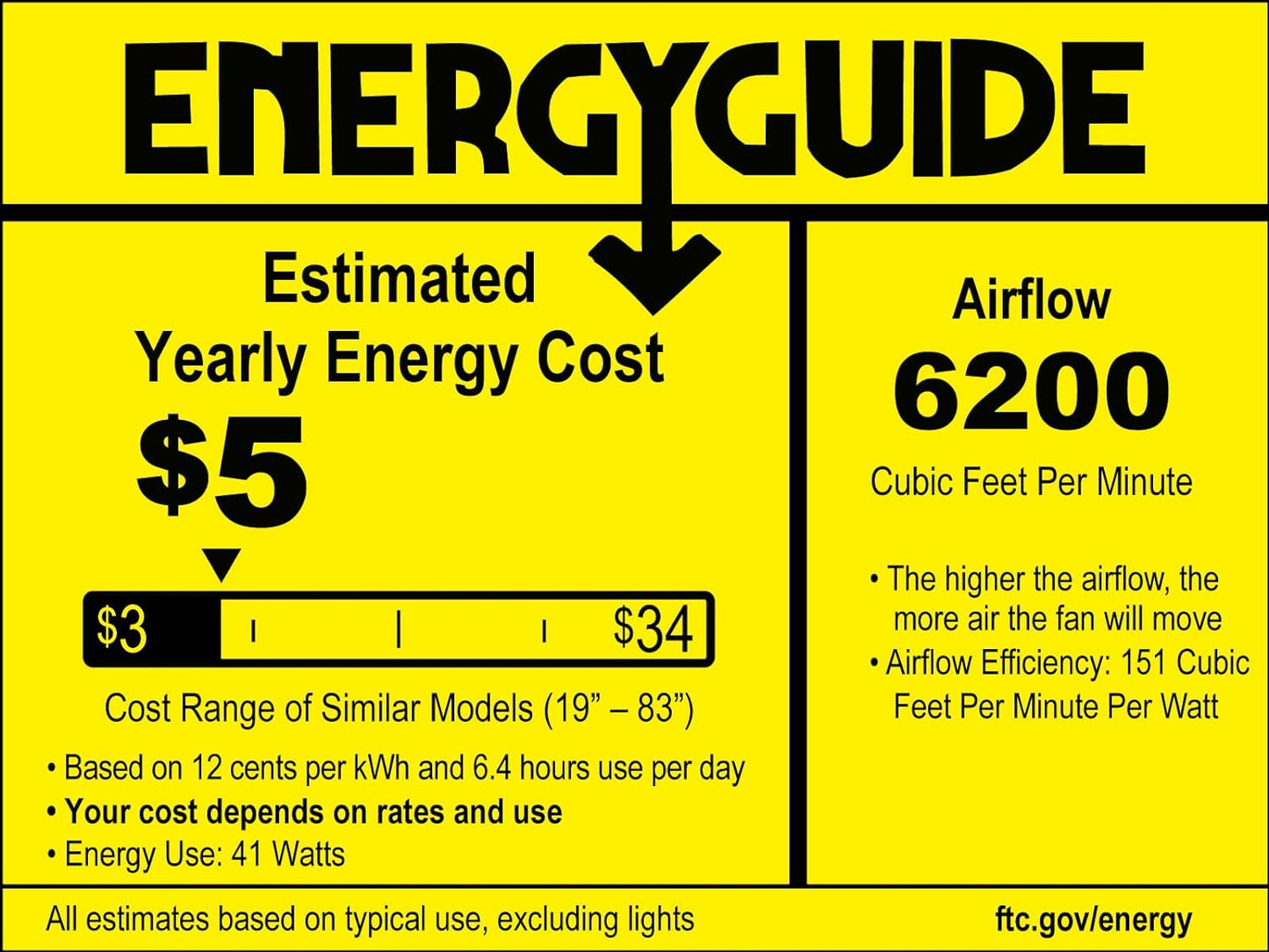 AeroBlade 54" 5-Blade 6-Speed White & Gold Ceiling Fan with Light