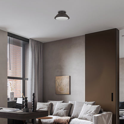 Halo 2-Light 14" Dark Bronze Flush Mount Ceiling Light