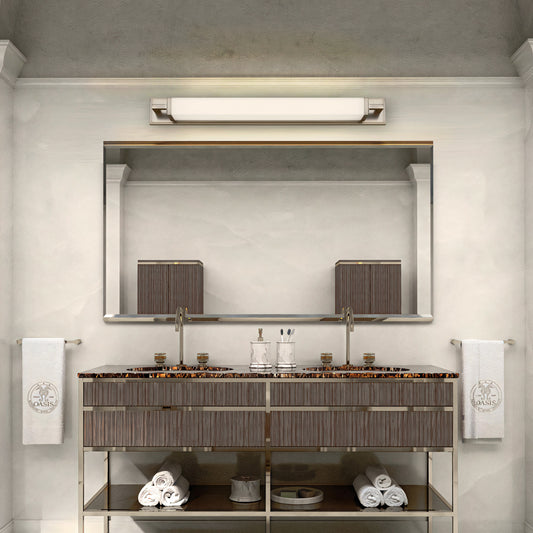 Zenith 34" Brushed Nickel LED Bathroom Vanity Light