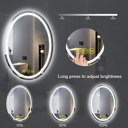SmartReflex 24x32" Oval Frameless Backlit LED Anti-Fog Dimmable Bathroom Vanity Mirror (Copy)
