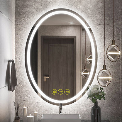 SmartReflex 24x32" Oval Frameless Backlit LED Anti-Fog Dimmable Bathroom Vanity Mirror (Copy)