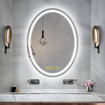 SmartReflex 24x32" Oval Frameless Backlit LED Anti-Fog Dimmable Bathroom Vanity Mirror (Copy)