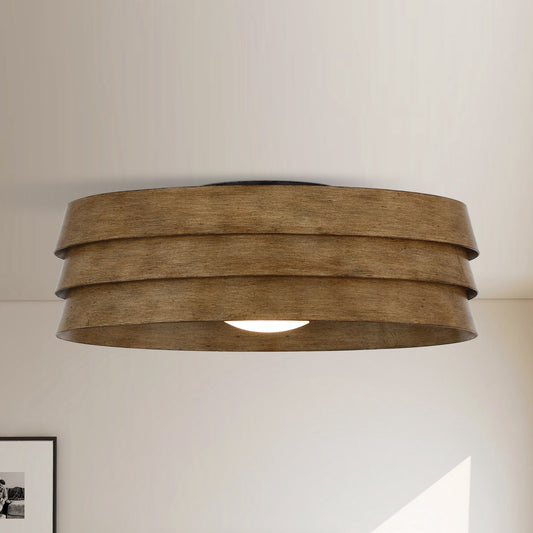 22" Farmhouse Ceiling Fan with LED Light