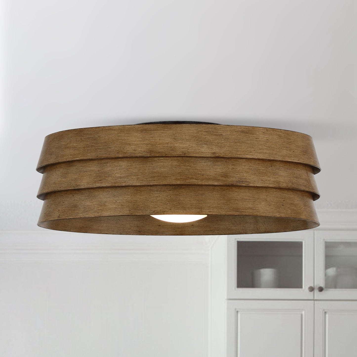 22" Farmhouse Ceiling Fan with LED Light