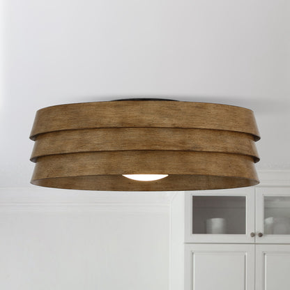 22" Farmhouse Ceiling Fan with LED Light