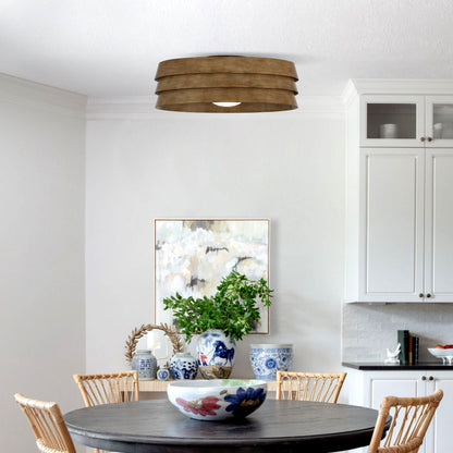 22" Farmhouse Ceiling Fan with LED Light