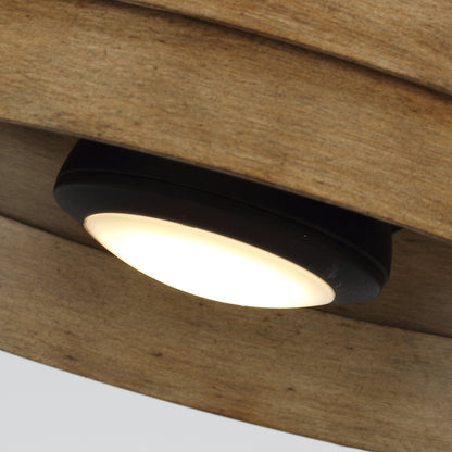 22" Farmhouse Ceiling Fan with LED Light