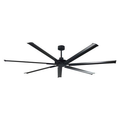 Ceiling Fan Modern 100" Industrial 7-Blade Black Metal