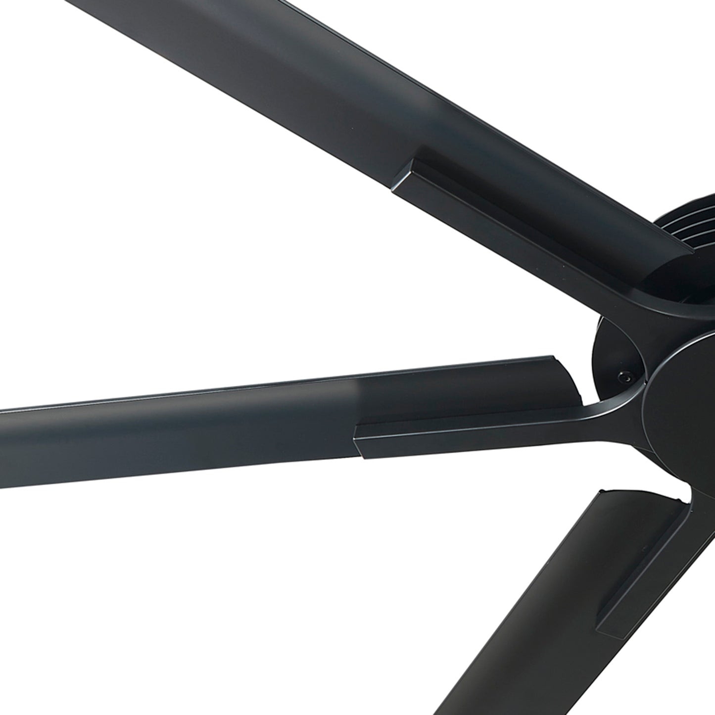 Ceiling Fan Modern 100" Industrial 7-Blade Black Metal