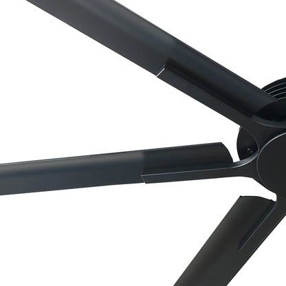 Ceiling Fan Modern 100" Industrial 7-Blade Black Metal