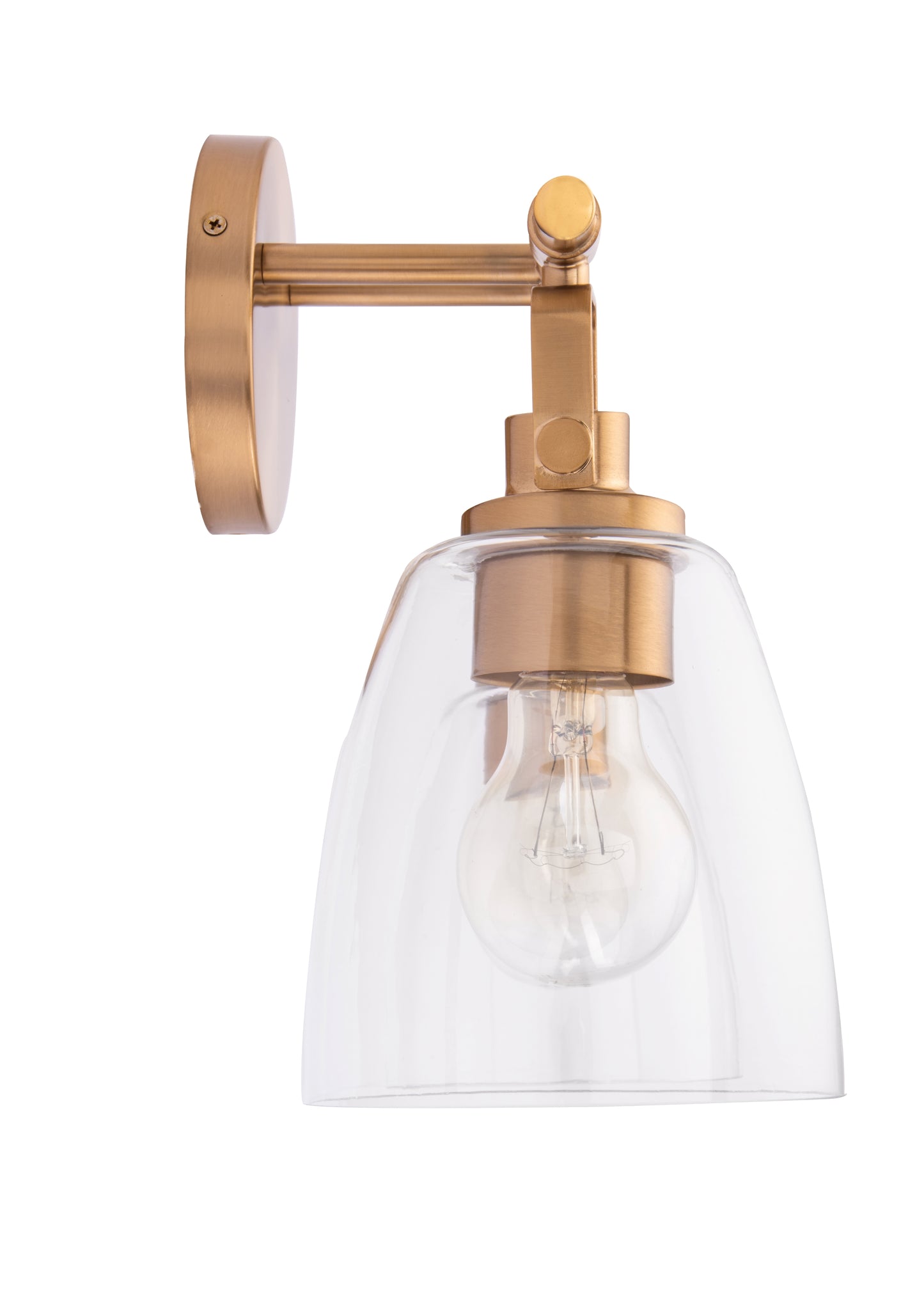 Brilliance Modern Farmhouse 2-Light Gold Vanity Light