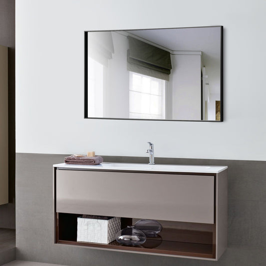 Reflections Sleek Modern Aluminum Framed Wall Mirror