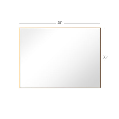 Reflections Sleek Modern Aluminum Framed Wall Mirror