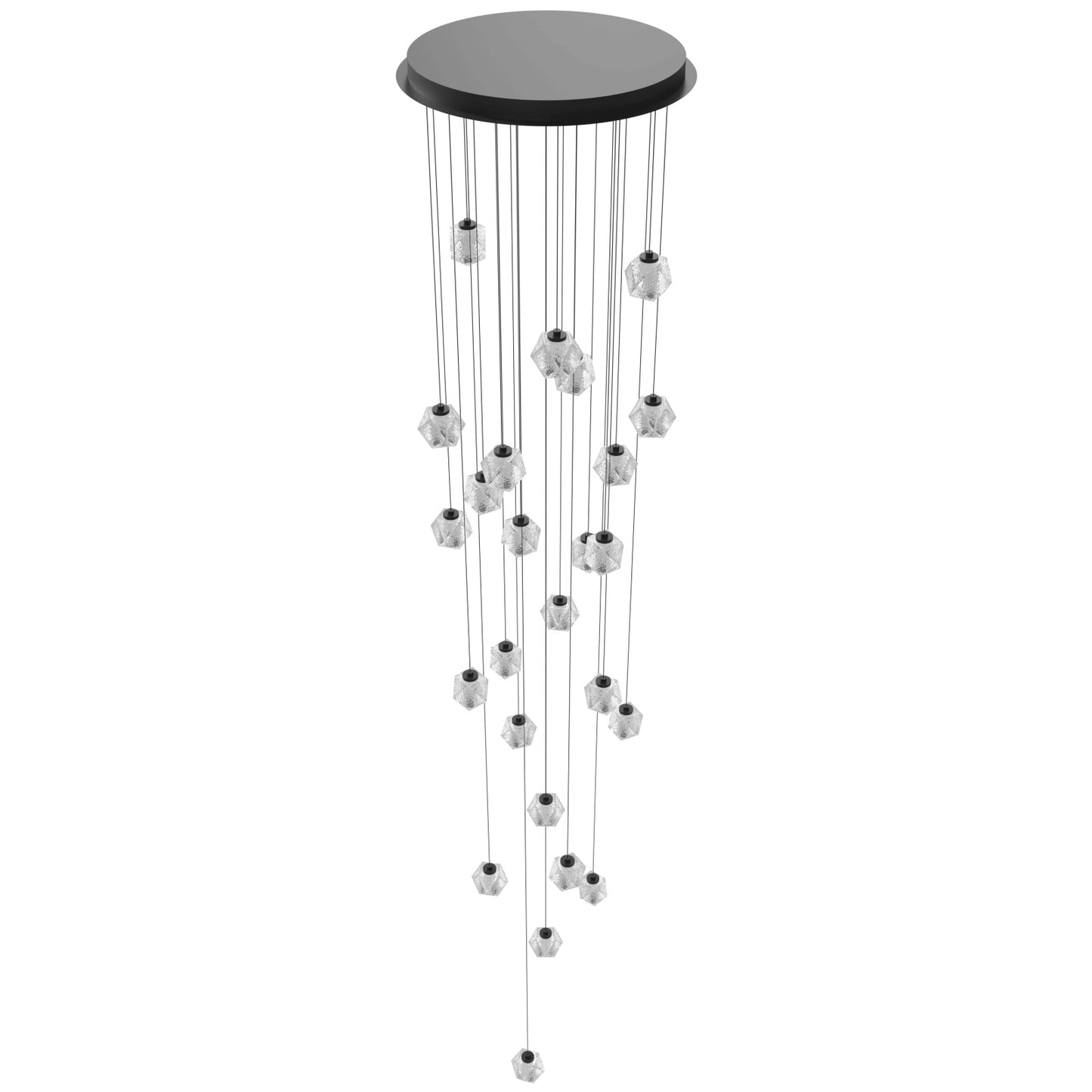 Beluga 25-Light Modern Black LED Pendant Light