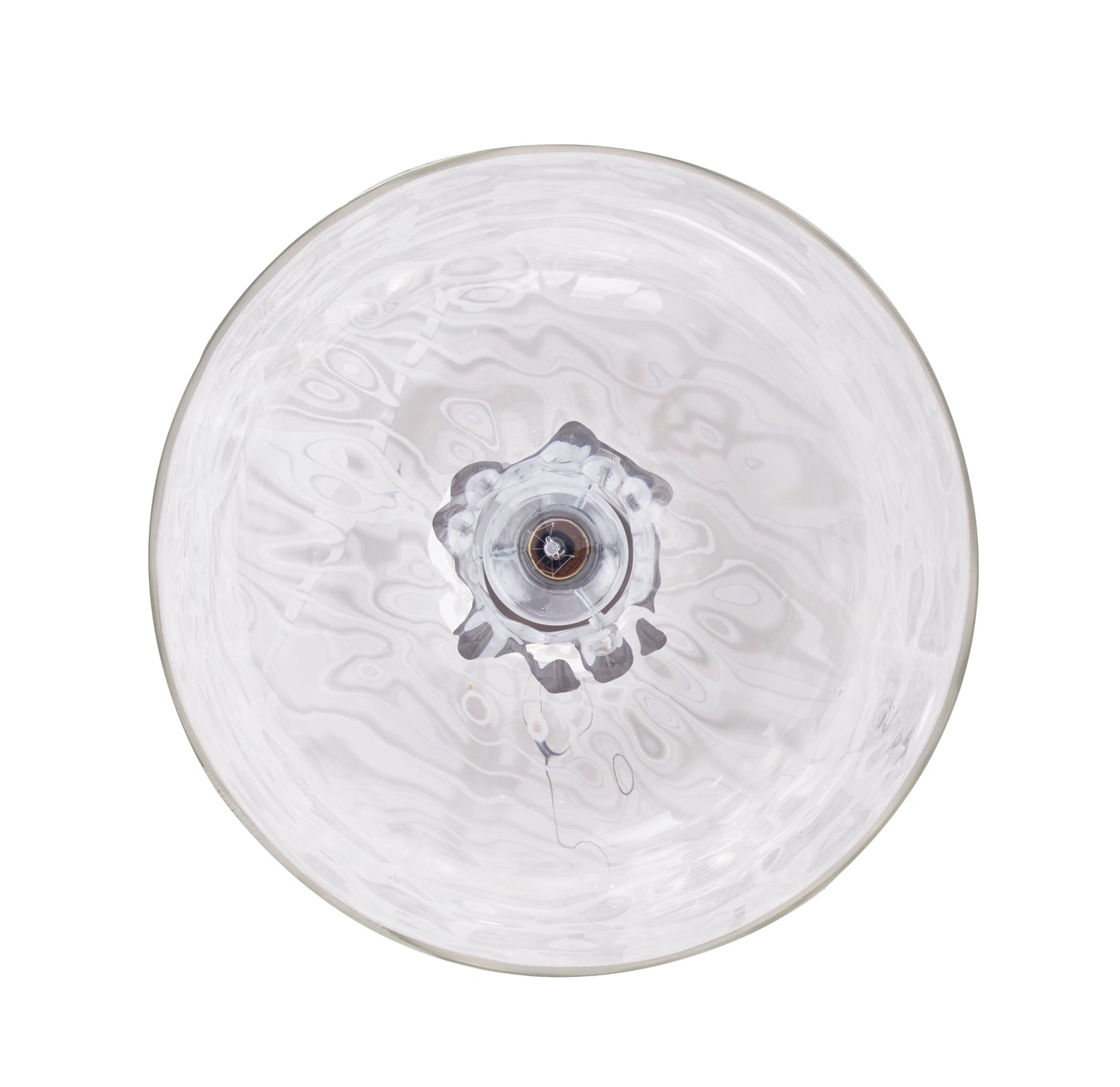 Kara Farmhouse 1-Light Textured Glass Nickel Pendant Light