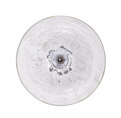 Kara Farmhouse 1-Light Textured Glass Nickel Pendant Light