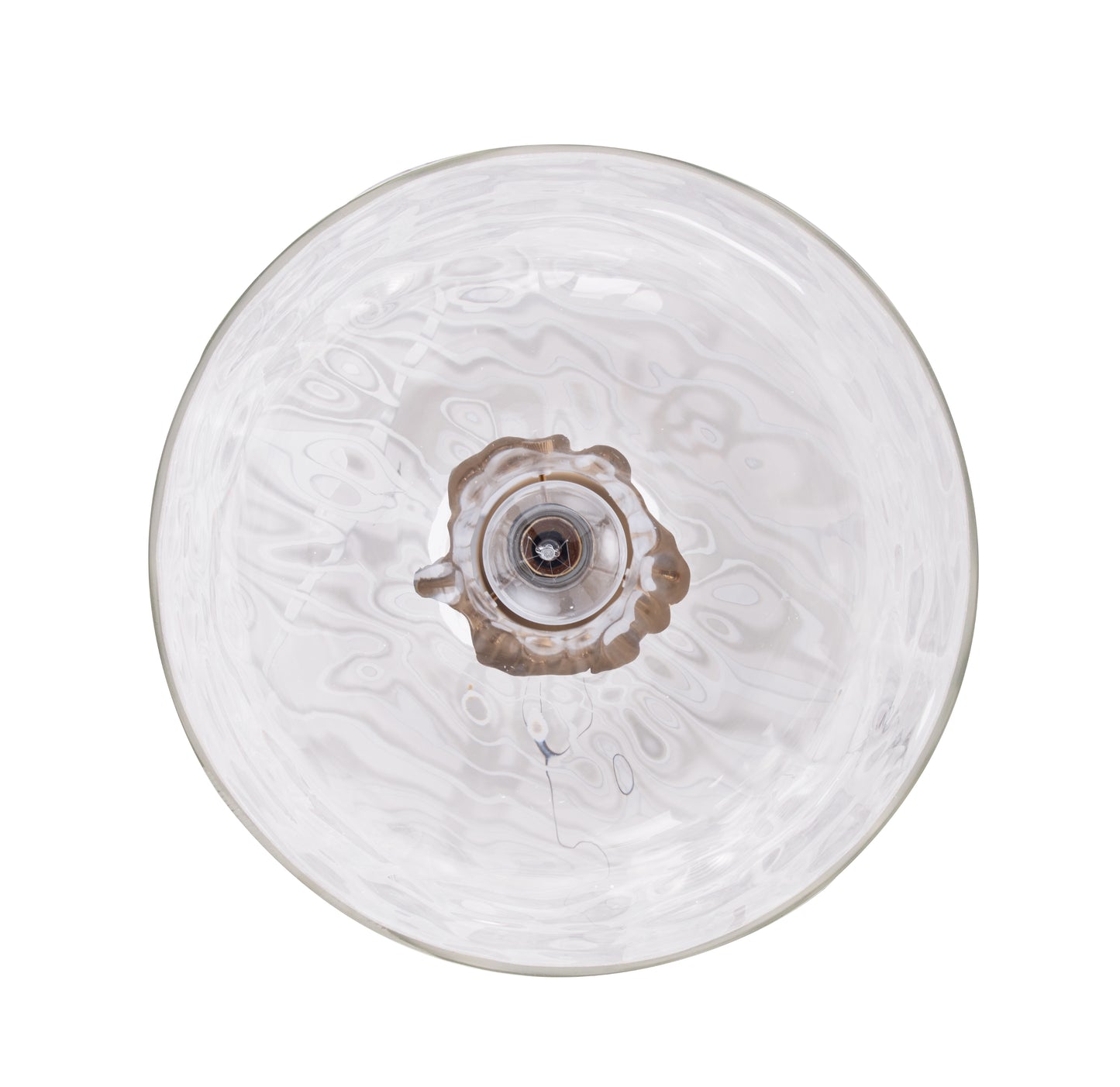 Kara Farmhouse 1-Light Textured Glass Gold Pendant Light