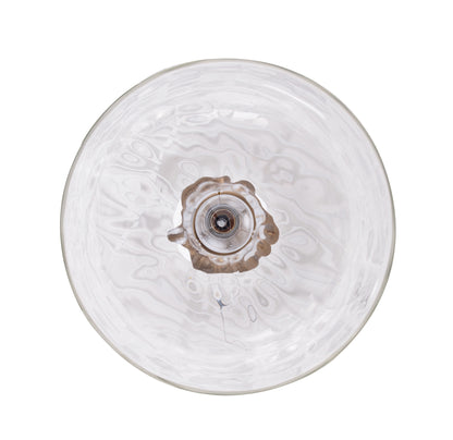Kara Farmhouse 1-Light Textured Glass Gold Pendant Light