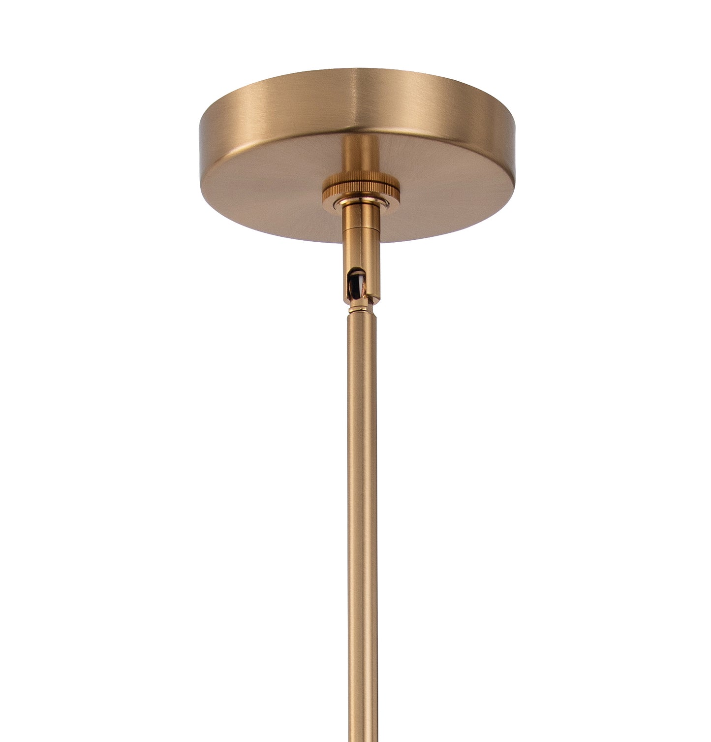 Kara Farmhouse 1-Light Textured Glass Gold Pendant Light