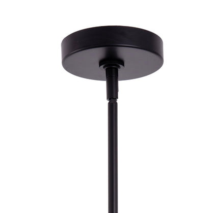 Loft Modern 1-Light Black Metal Pendant Light