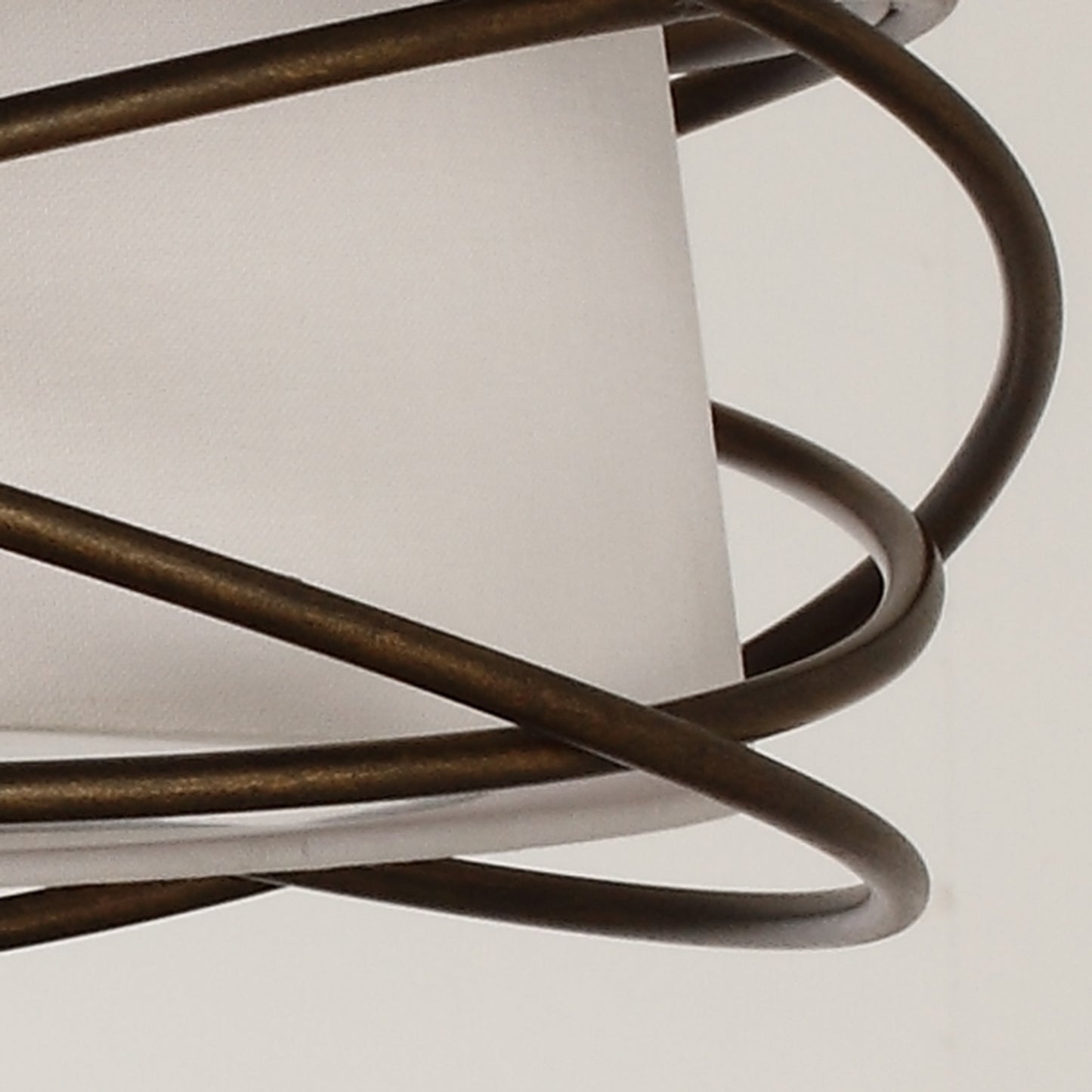 Lusteria 20" Brown Modern LED Flush Mount Ceiling Light