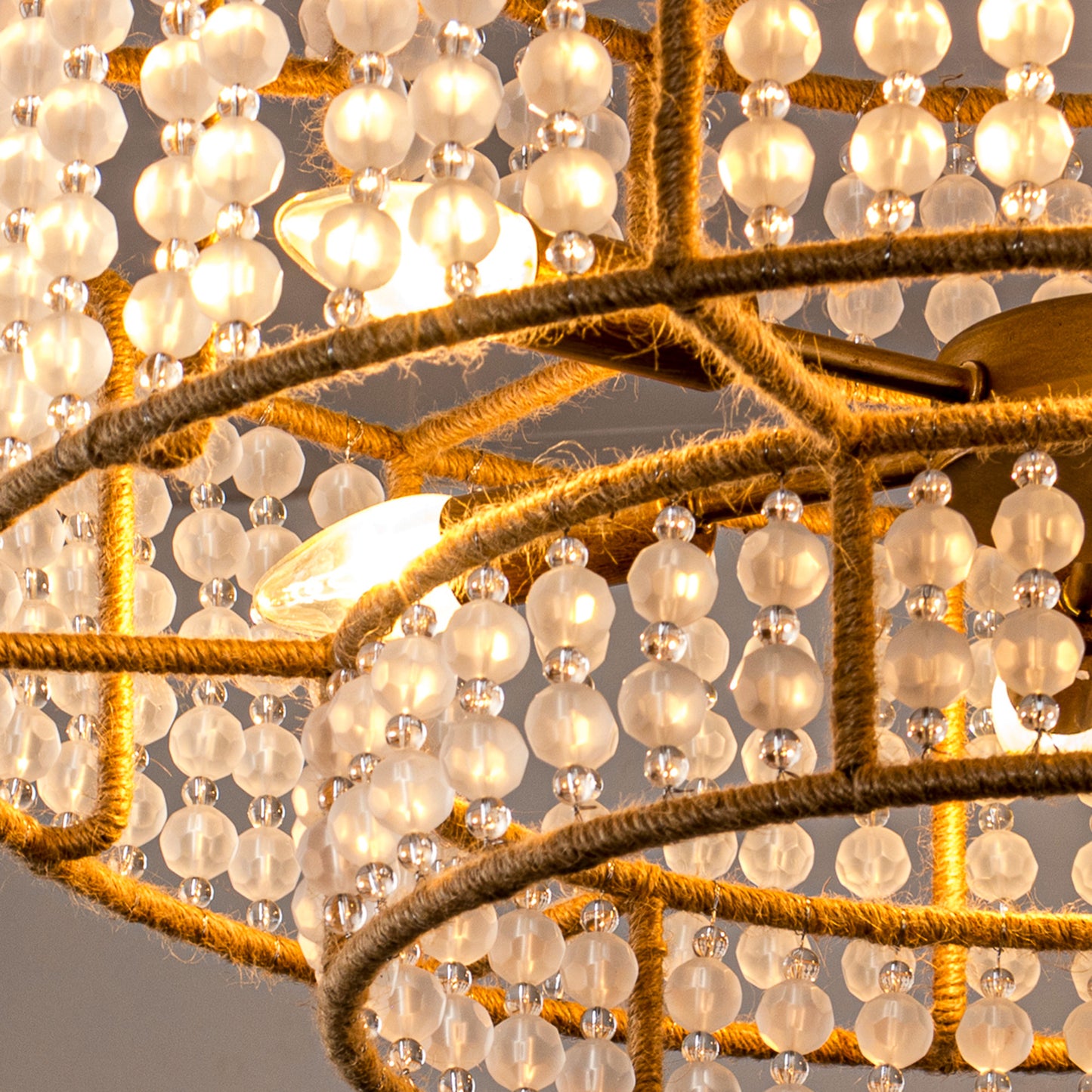 Lusteria 24" Antique Gold 6-Light Drum Farmhouse Chandelier