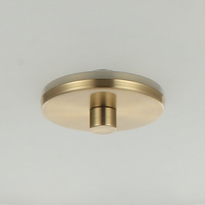 Lusteria 13.8" Modern Gold 3-Light Drum Flush Mount Ceiling Light