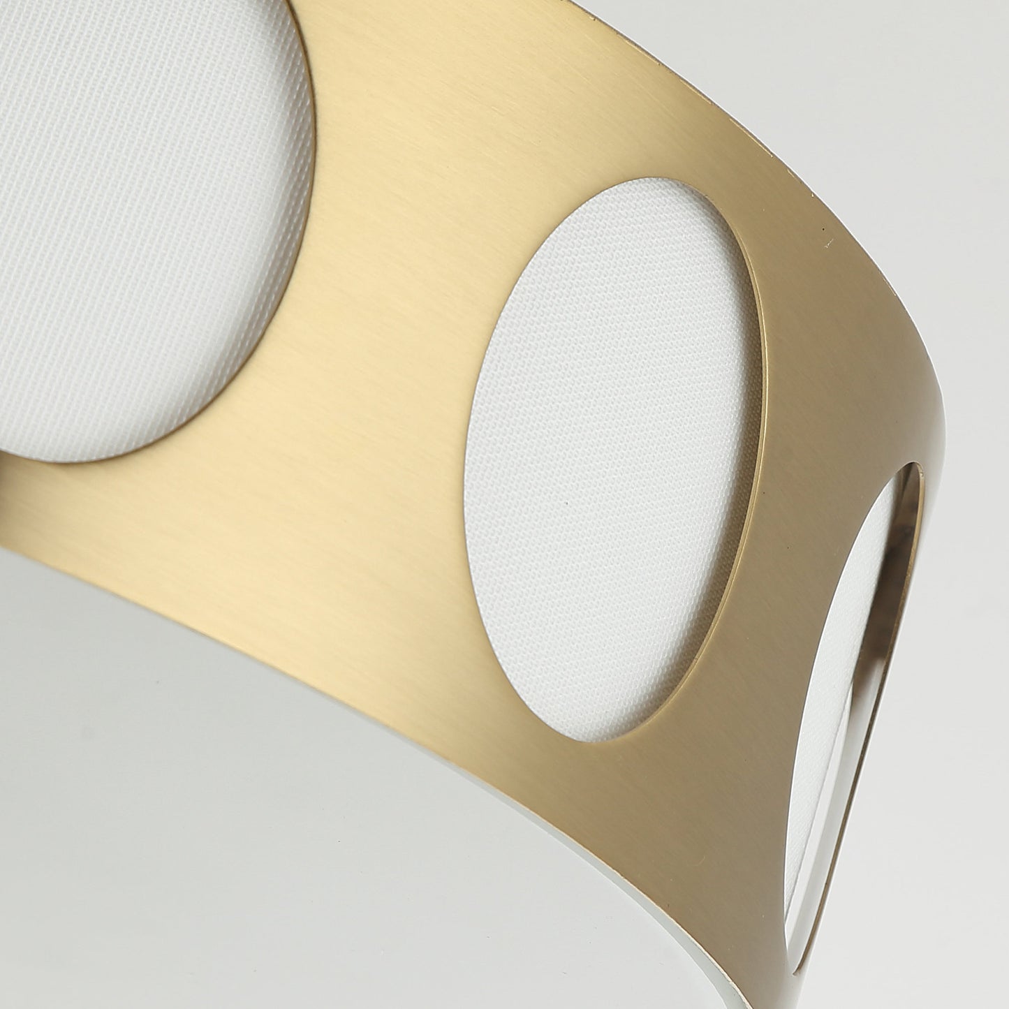 Lusteria 13.8" Modern Gold 3-Light Drum Flush Mount Ceiling Light