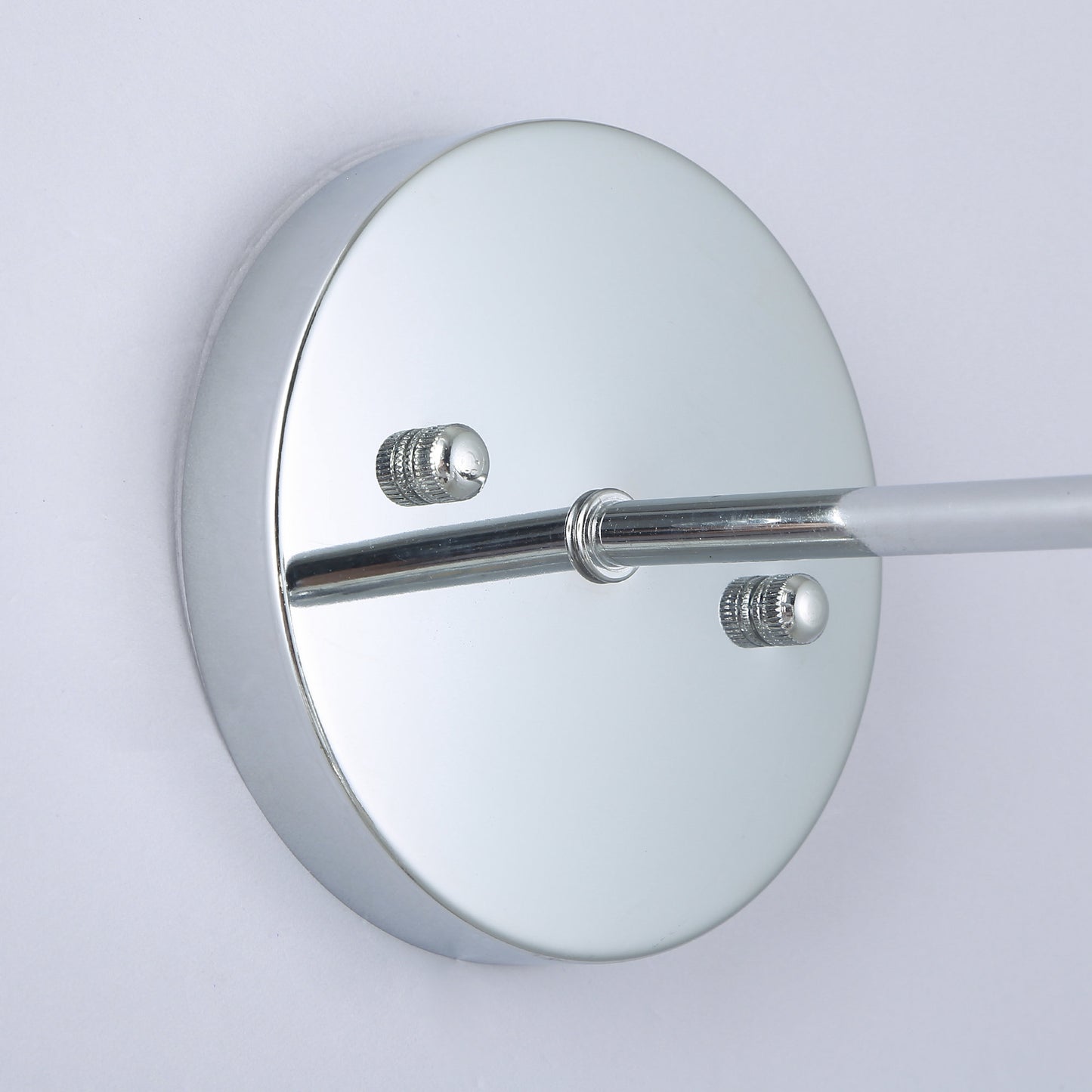 Lusteria 6.88" 1-Light Modern Chrome Crystal Wall Sconce Light
