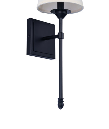 Manor Modern Traditional 1-Light Black Wall Sconce Light