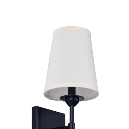 Manor Modern Traditional 1-Light Black Wall Sconce Light