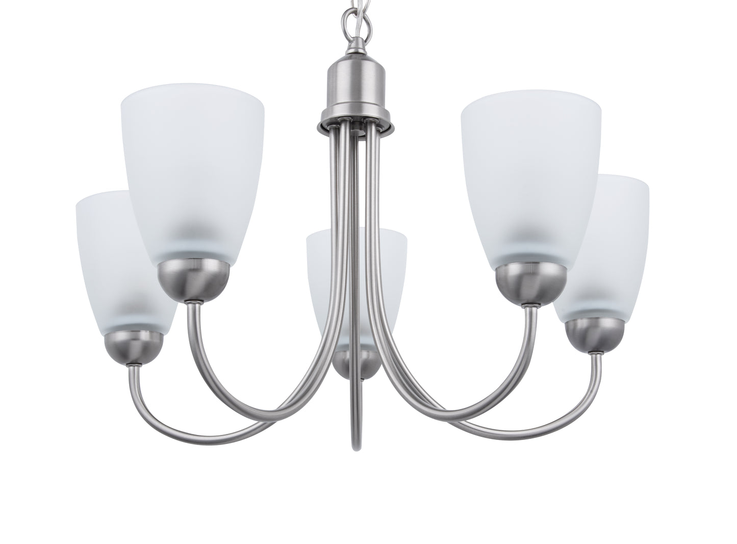 Nell 5-Light Silver Dimmable Traditional Chandelier