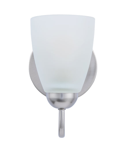 Nell 1-Light Silver Dimmable Bathroom Vanity Light