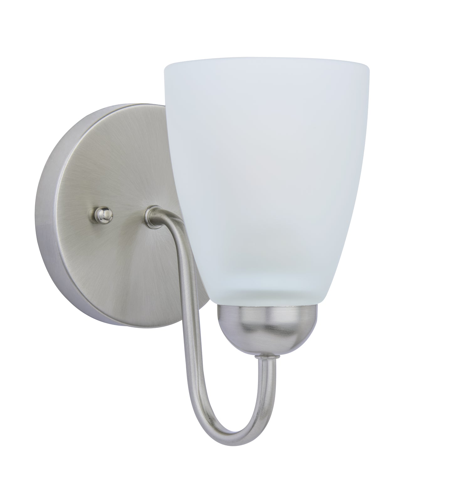 Nell 1-Light Silver Dimmable Bathroom Vanity Light