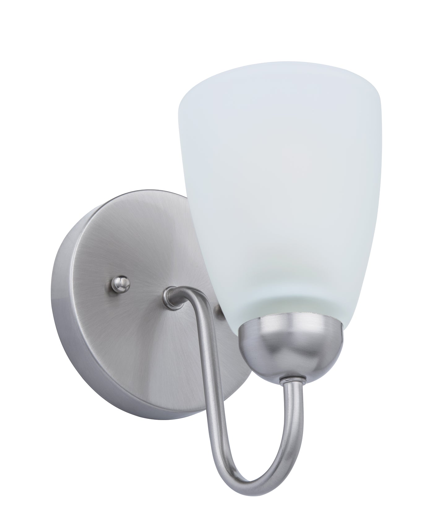 Nell 1-Light Silver Dimmable Bathroom Vanity Light