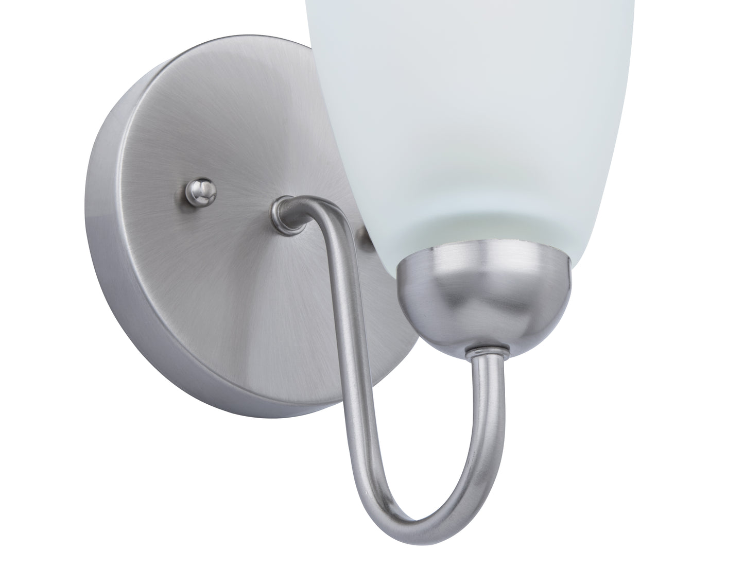 Nell 1-Light Silver Dimmable Bathroom Vanity Light