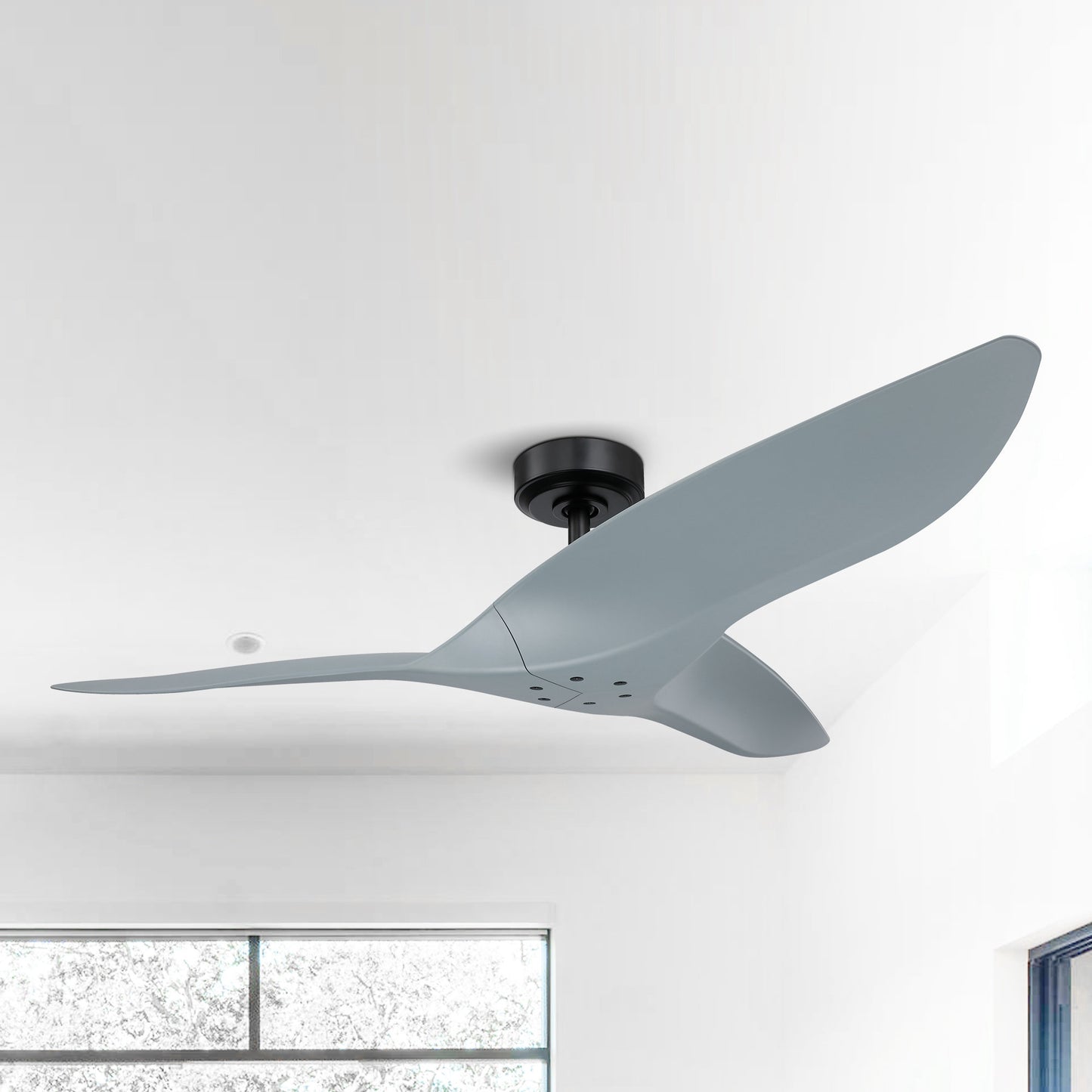 Platinum Breeze Modern 52" Sage Green Downrod Reversible Ceiling Fan