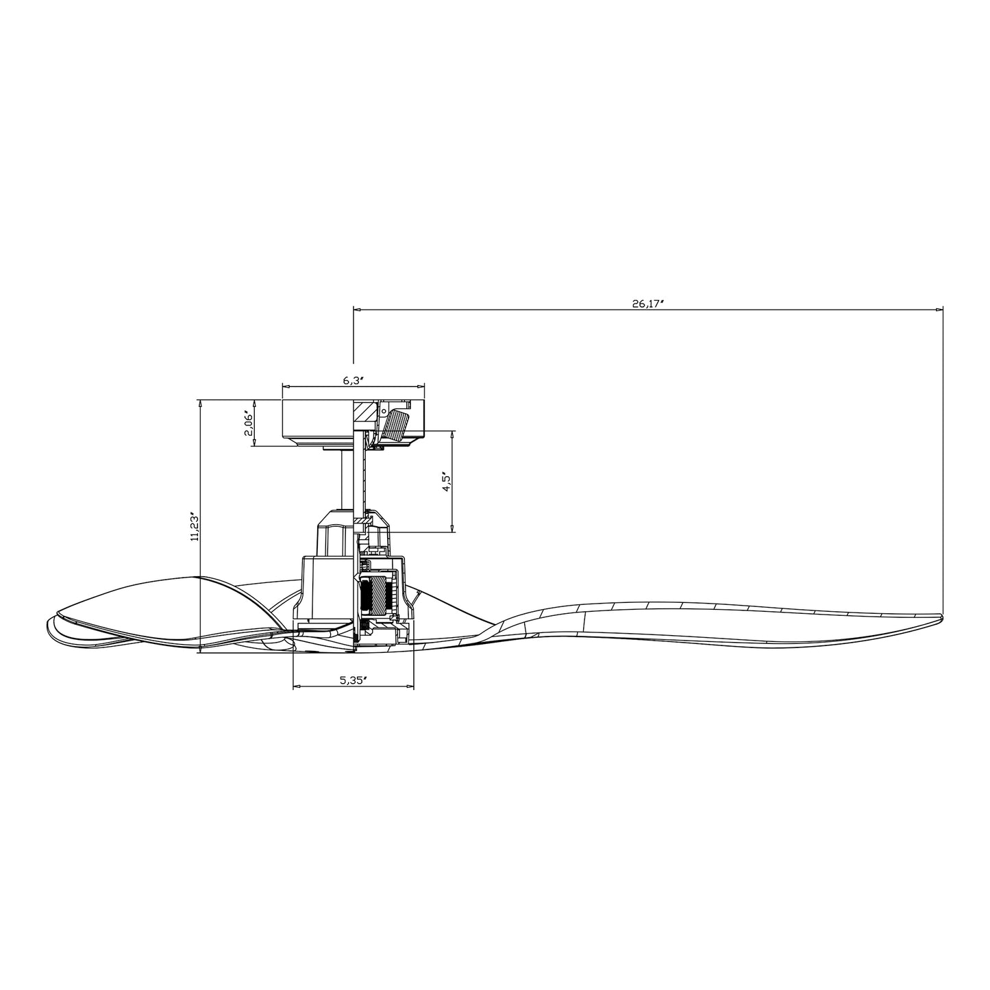 Platinum Breeze Modern 52" Sage Green Downrod Reversible Ceiling Fan