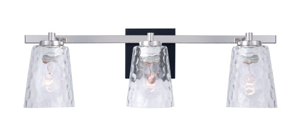 Radiance Modern 3-Light Nickel Vanity Light