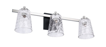Radiance Modern 3-Light Nickel Vanity Light