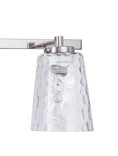 Radiance Modern 3-Light Nickel Vanity Light