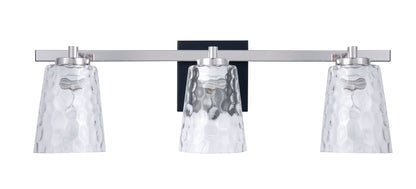 Radiance Modern 3-Light Nickel Vanity Light