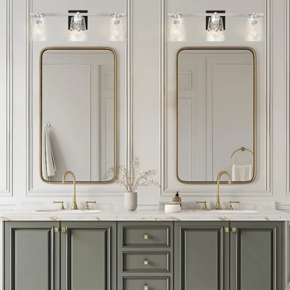Radiance Modern 3-Light Nickel Vanity Light